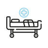 picto lit d'hospitalisation
